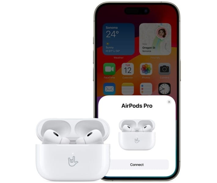 Bluetooth-гарнитура Apple AirPods Pro 2nd Gen with MagSafe Charging Case USB-C White (MTJV3TY/A)