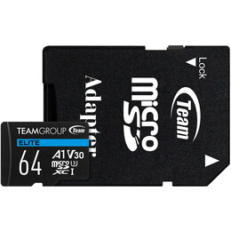 Карта пам`ятi MicroSDXC 64GB UHS-I/U3 Class 10 Team Elite (TEAUSDX64GIV30A103)