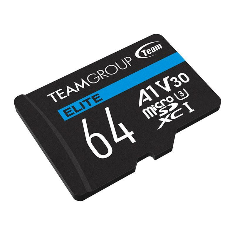 Карта памяти MicroSDXC  64GB UHS-I/U3 Class 10 Team Elite (TEAUSDX64GIV30A103)