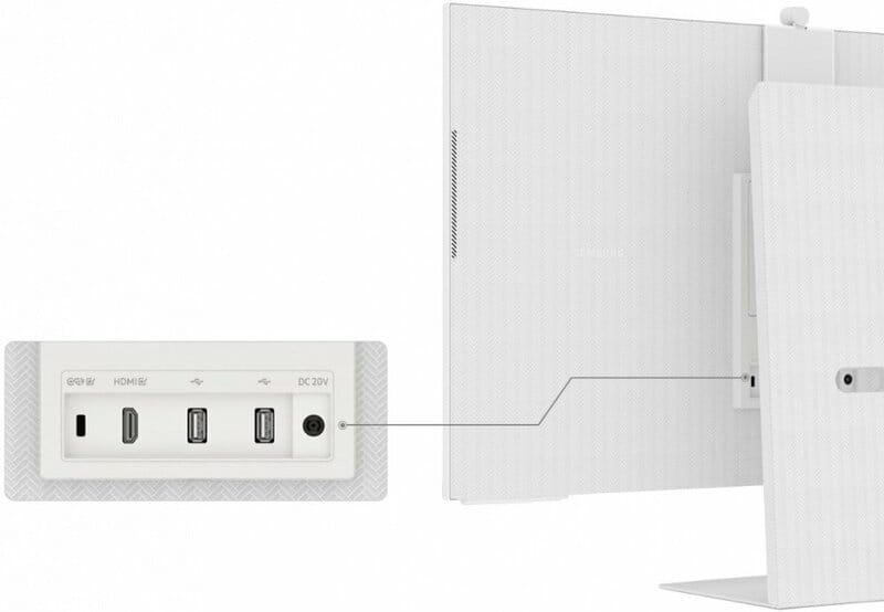 Монiтор Samsung 32" 4K Smart Monitor M8 M80C (LS32CM801UIXUA) VA White
