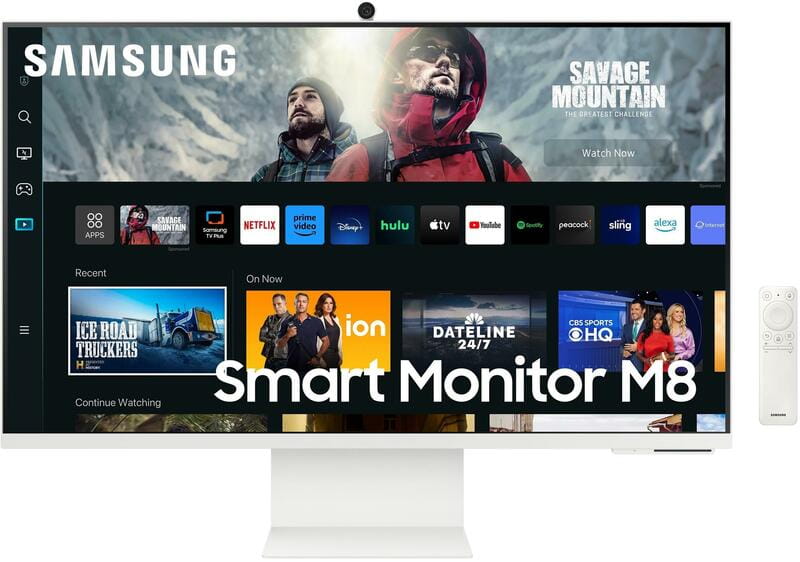 Монiтор Samsung 32" 4K Smart Monitor M8 M80C (LS32CM801UIXUA) VA White