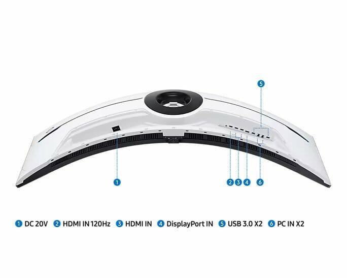 Монитор Samsung 57" Odyssey Neo G9 G95NC (LS57CG952NIXUA) Black/White Curved VA 240Hz