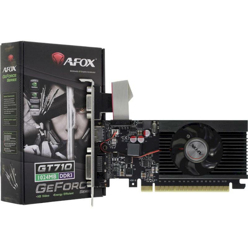 Видеокарта GF GT 710 1GB DDR3 Afox (AF710-1024D3L5-V3)