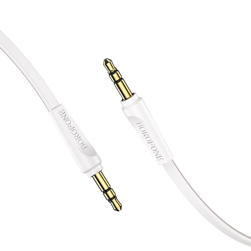 Аудіо-кабель Borofone BL6 3.5 мм - 3.5 мм (M/M), 1 м, білий (BL6-1W)