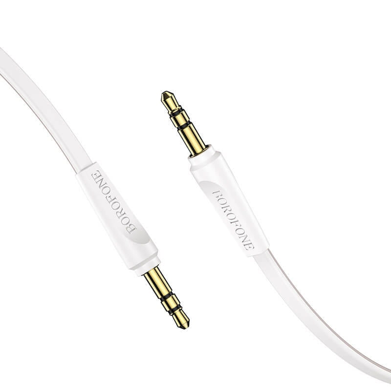 Аудио-кабель Borofone BL6 3.5 мм - 3.5 мм (M/M), 1 м, белый (BL6-1W)