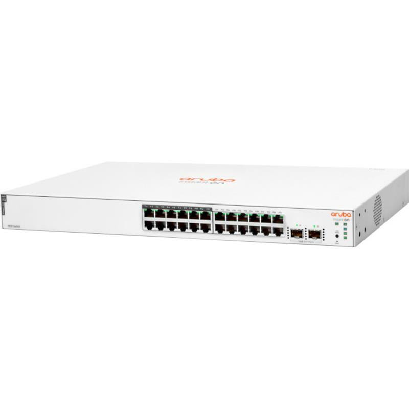 Комутатор HPE Aruba Instant On 1830 (12xGE PoE, 12xGE, 2xSFP, max PoE 195W, LT Warranty, управляемый) (JL813A)