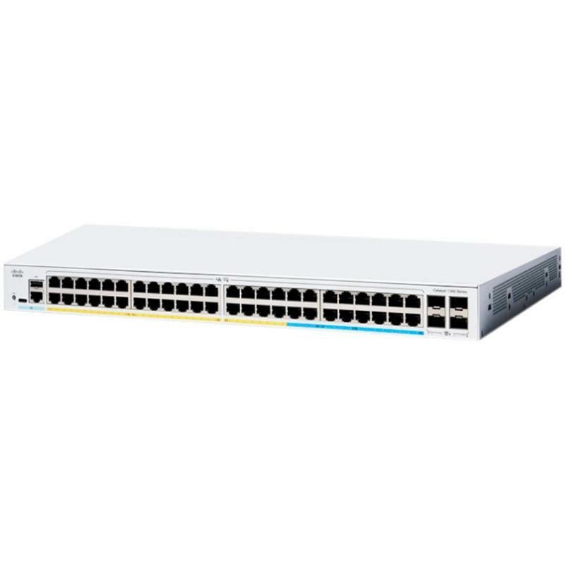 Коммутатор Cisco Catalyst C1300-48T-4G (48хGE, 4xGE SFP, USB, управляемый)