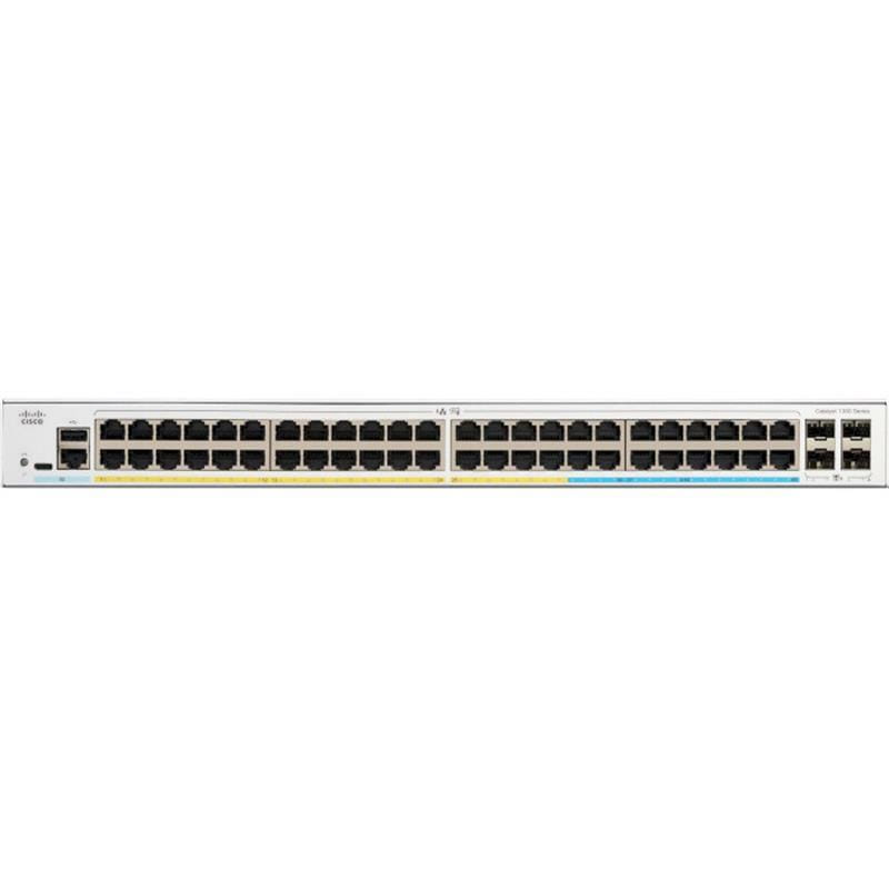 Комутатор Cisco Catalyst C1300-48T-4G (48хGE, 4xGE SFP, USB, управляемый)
