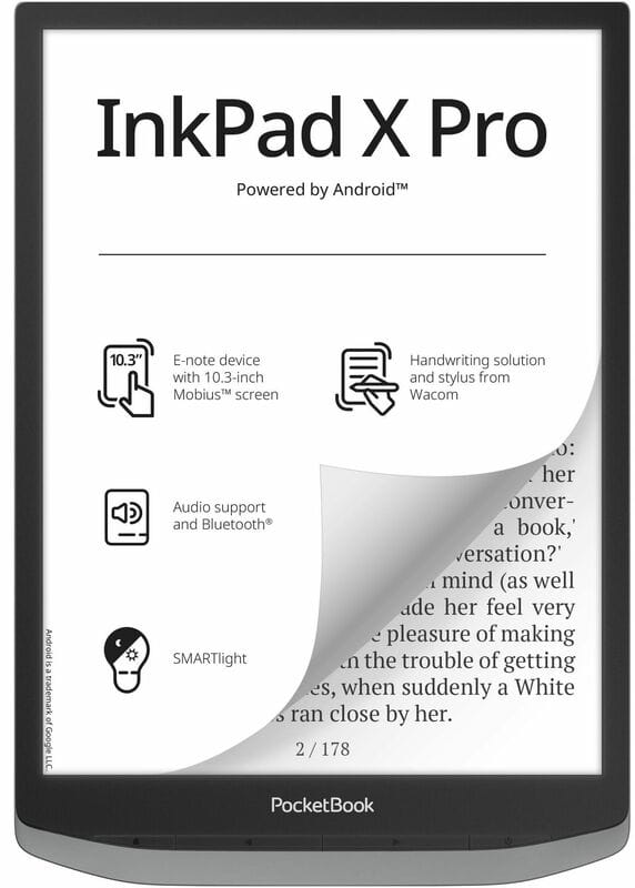 Электронная книга PocketBook 1040D InkPad X PRO, Mist Grey (PB1040D-M-WW)