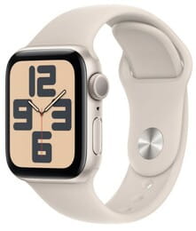 Смарт-часы Apple Watch SE GPS 40mm Starlight Aluminium Case with Starlight Sport Band - S/M (MR9U3QP/A)