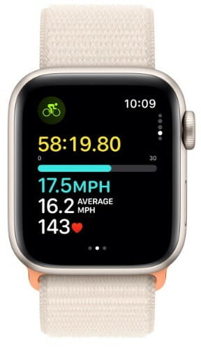 Смарт-часы Apple Watch SE GPS 40mm Starlight Aluminium Case with Starlight Sport Loop (MR9W3QP/A)