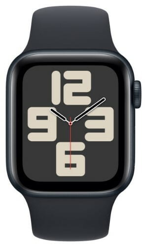 Смарт-годинник Apple Watch SE GPS 40mm Midnight Aluminium Case with Midnight Sport Band - S/M (MR9X3QP/A)