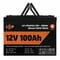 Фото - Акумуляторна батарея LogicPower 12V 100 AH (1280Wh) для ДБЖ (Smart BMS 100А) LiFePO4 | click.ua