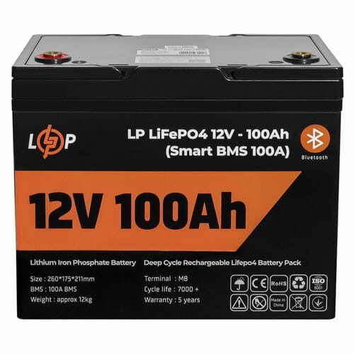 Photos - UPS Battery Logicpower Акумуляторна батарея  12V 100 AH  для ДБЖ (Smart BMS 100 (1280Wh)