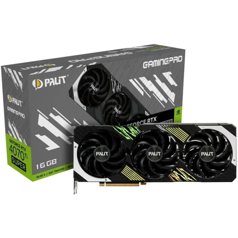 Видеокарта GF RTX 4070 Ti Super 16GB GDDR6X GamingPro Palit (NED47TS019T2-1043A)