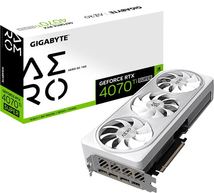 Видеокарта GF RTX 4070 Ti Super 16GB GDDR6X Aero OC Gigabyte (GV-N407TSAERO OC-16GD)