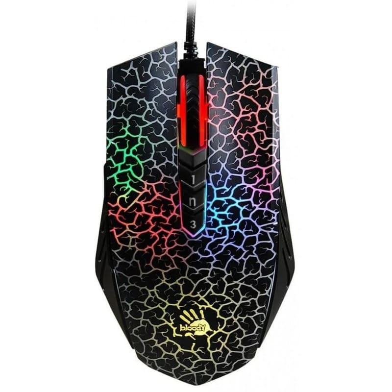 Мышь A70A Bloody Crackle Black USB