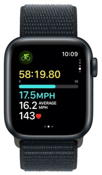 Смарт-часы Apple Watch SE GPS 40mm Midnight Aluminium Case with Midnight Sport Loop (MRE03QP/A)