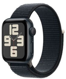 Смарт-годинник Apple Watch SE GPS 40mm Midnight Aluminium Case with Midnight Sport Loop (MRE03QP/A)