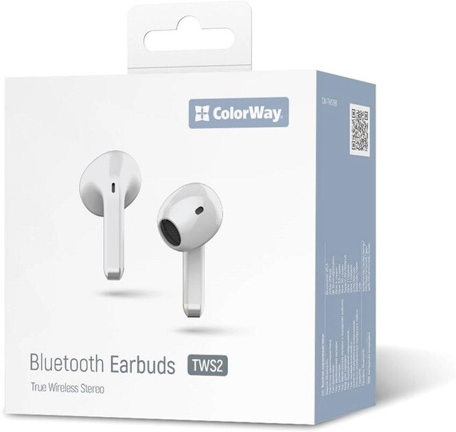 Bluetooth-гарнитура СolorWay Slim TWS-2 Earbuds White (CW-TWS2WT)
