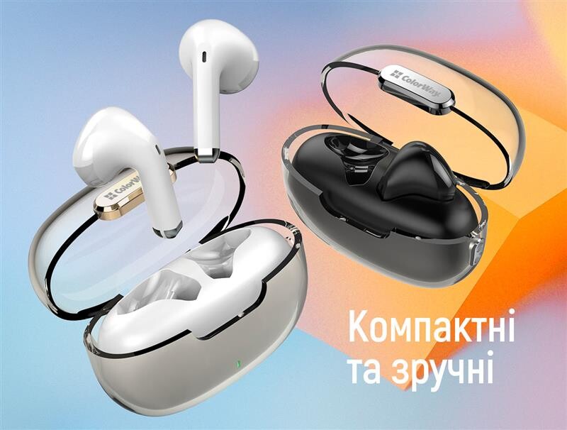 Bluetooth-гарнитура СolorWay Slim TWS-2 Earbuds White (CW-TWS2WT)