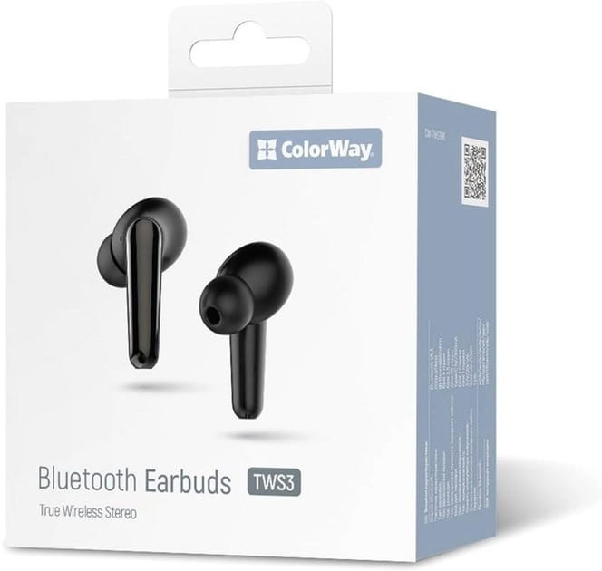 Bluetooth-гарнитура СolorWay TWS-3 Earbuds Black (CW-TWS3BK)