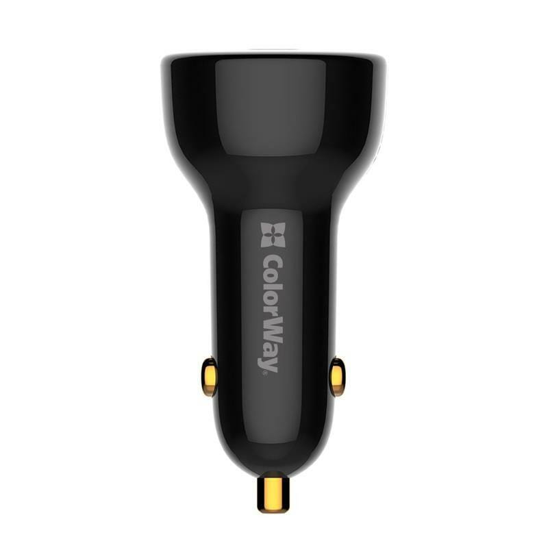 Автомобильное зарядное устройство ColorWay Power Delivery Port PPS USB (USB-A + USB-C, 100W) PD, QC Black (CW-CHA044PD-BK)