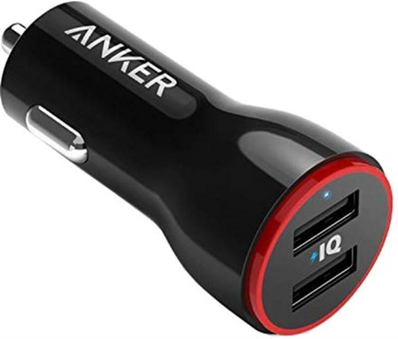 Автомобільний зарядний пристрій Anker PowerDrive 2 Black, 24 W, 2xUSB (A2310G11)