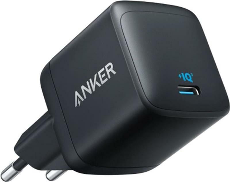 Мережевий зарядний пристрій Anker PowerPort 313 - 45W PD + PPS USB-C Black (A2643G11)