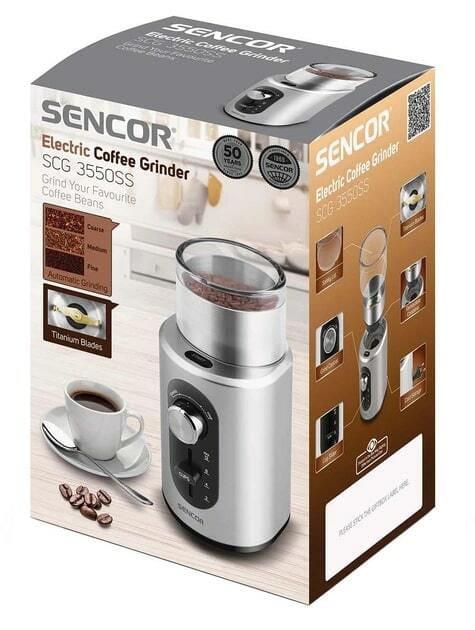Кофемолка Sencor SCG 3550SS