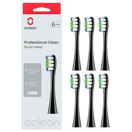 Насадка для зубної електрощітки Oclean P1C5 B06 Professional Clean Brush Head Black (6 шт) (6970810553864)