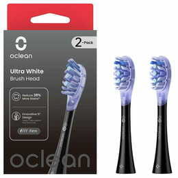 Насадка для зубной электрощетки Oclean UW02 B02 Ultra White Brush Head Black (2 шт) (6970810553550)
