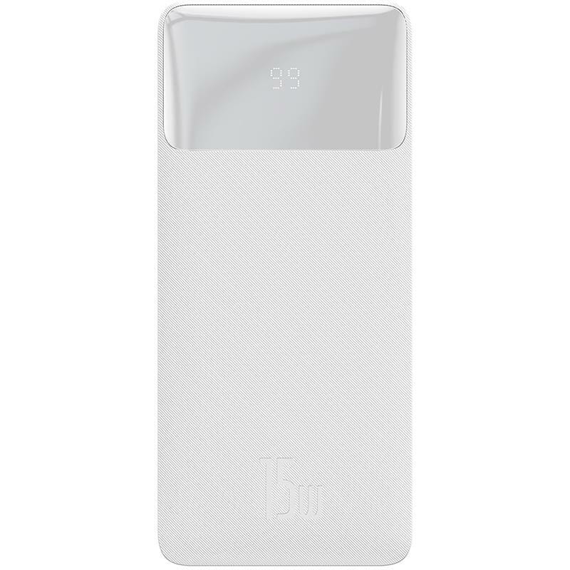 Універсальна мобільна батарея Baseus Bipow Digital Display 15W 30000mAh White (PPDML-K02)