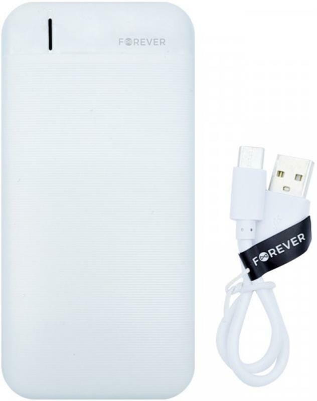 Универсальная мобильная батарея Forever TB-100M 10000mAh White (1283126565106)