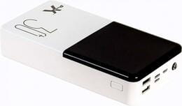 Універсальна мобільна батарея PowerX Q500 30000mAh LCD Screen White (1283126562334)