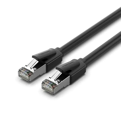 Photos - Ethernet Cable Vention Патч-корд  CAT 8 SFTP Ethernet, 1 m, Black  IKKBF (IKKBF)