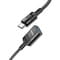 Фото - Кабель Hoco U107 USB Type-C - USB V 3.0 (M/F), 1.2 м, чорний (U107CU3BK) | click.ua