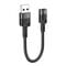 Фото - Кабель Hoco U107 USB - USB Type-C V 2.0 (M/F), 0.1 м, чорний (U107U2CB) | click.ua