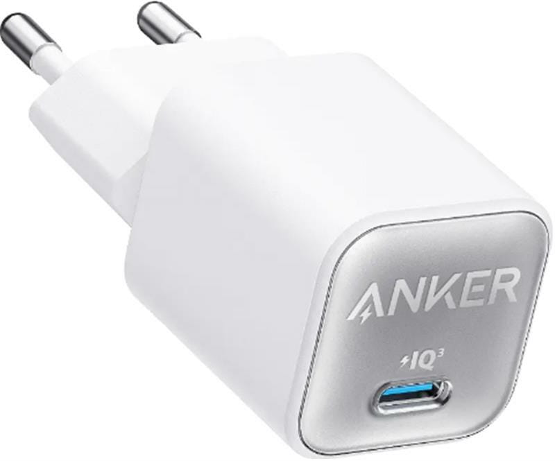 Сетевое зарядное устройство Anker PowerPort 511 Nano III White, 30 W USB Type-C (A2147G21)