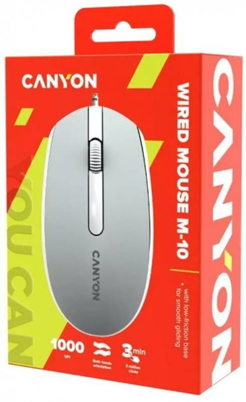 Мышь Canyon M-10 USB Dark Grey (CNE-CMS10DG)