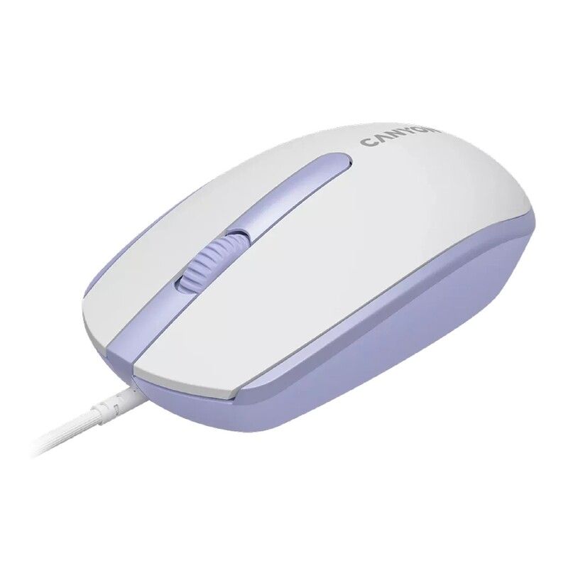 Миша Canyon M-10 USB White Lavender (CNE-CMS10WL)