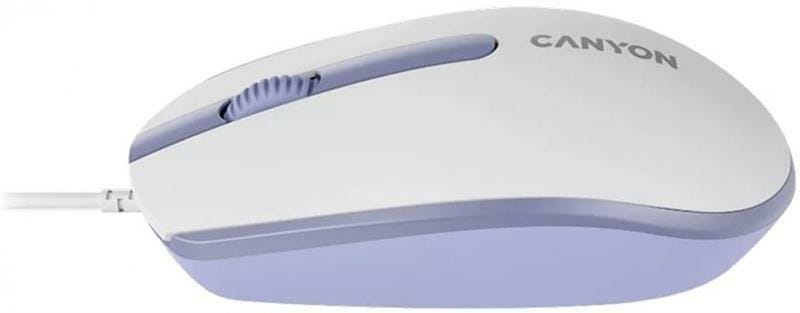 Мышь Canyon M-10 USB White Lavender (CNE-CMS10WL)