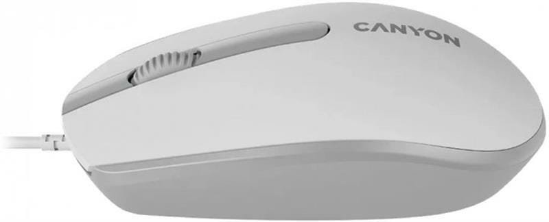 Мышь Canyon M-10 USB White Grey (CNE-CMS10WG)