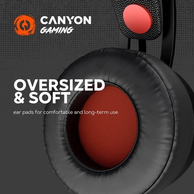 Гарнітура Canyon GH-8A Black/Orange (CND-SGHS8A)