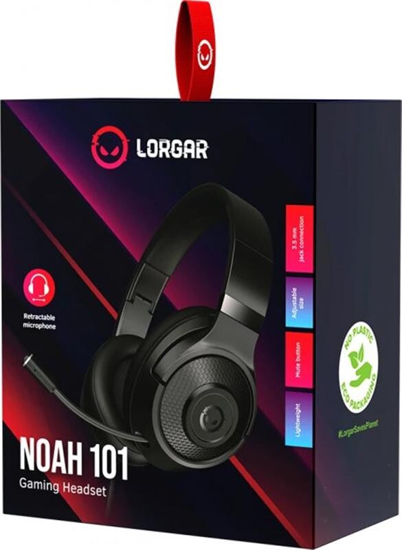 Гарнитура Canyon Lorgar Noah 101 Gaming 3.5 мм Black (LRG-GHS101B)