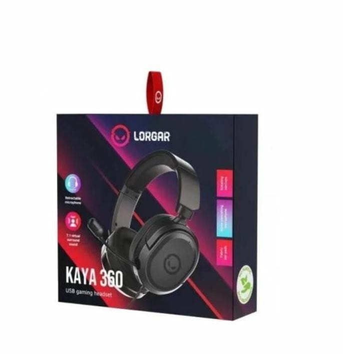 Гарнитура Canyon Lorgar Kaya 360 Gaming 7.1 USB Black (LRG-GHS360)