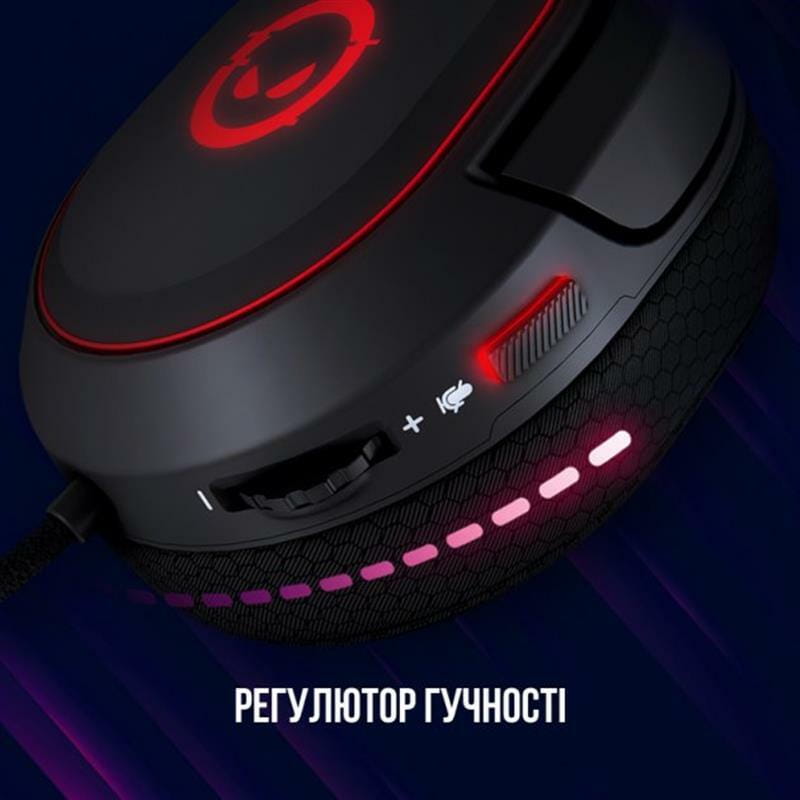 Гарнитура Canyon Lorgar Kaya 460 Gaming RGB USB Black (LRG-GHS460)