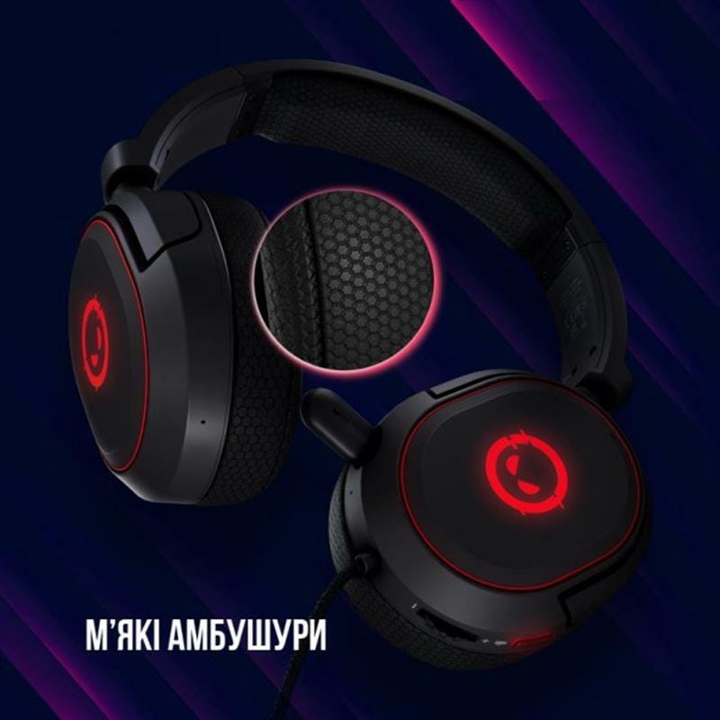 Гарнитура Canyon Lorgar Kaya 460 Gaming RGB USB Black (LRG-GHS460)