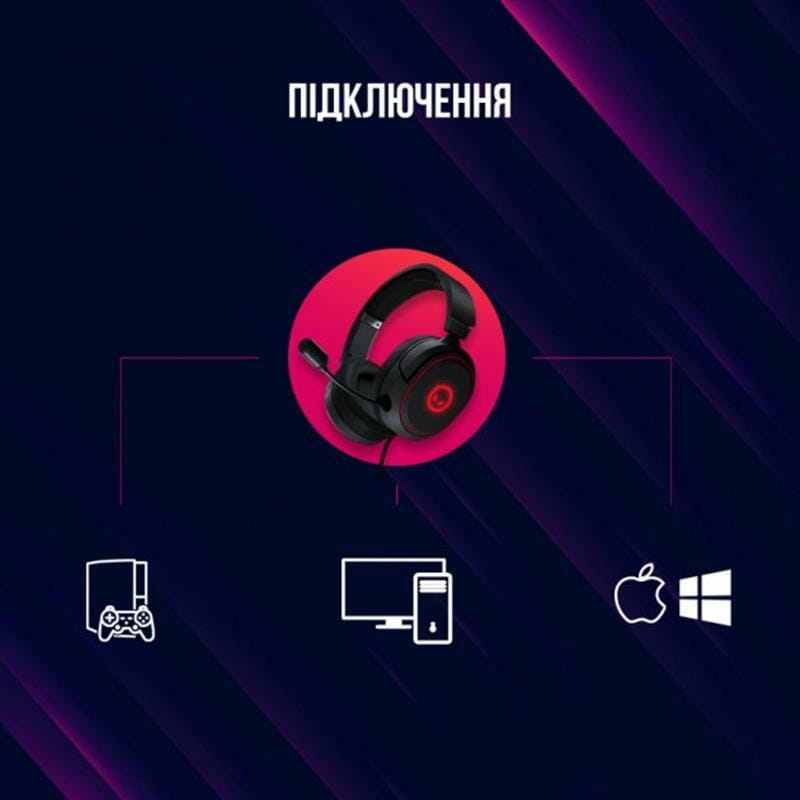 Гарнитура Canyon Lorgar Kaya 460 Gaming RGB USB Black (LRG-GHS460)