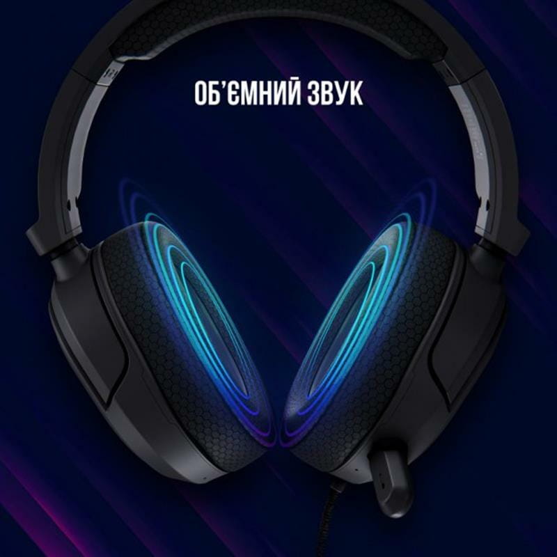 Гарнітура Canyon Lorgar Kaya 460 Gaming RGB USB Black (LRG-GHS460)